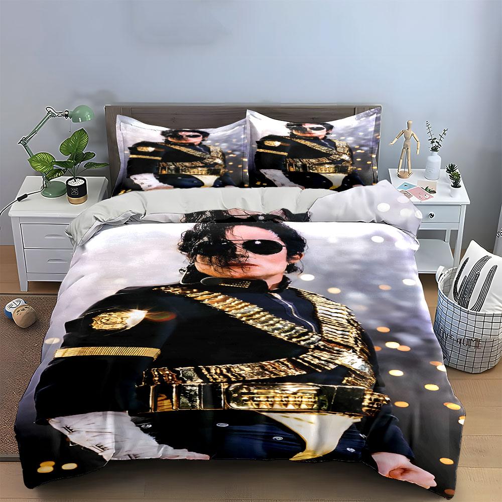 Music King Pattern Bedding Set Duvet Cover Set Duvet Cover Pillowcases (1*duvet cover, 2*pillowcases, filling not included)