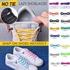 1 Pair No Tie Lazy Shoelaces Bandage Different Styles Metal Connect Flexible