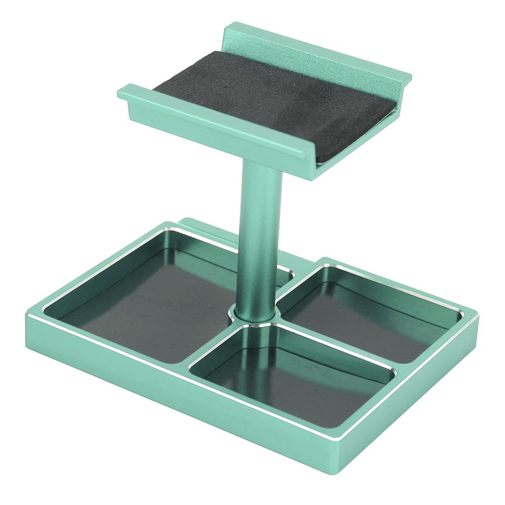 RC Work Stand Aluminum Alloy RC Car Repair Workstation Kit with Magnetic Screw Trays for SCX24 118