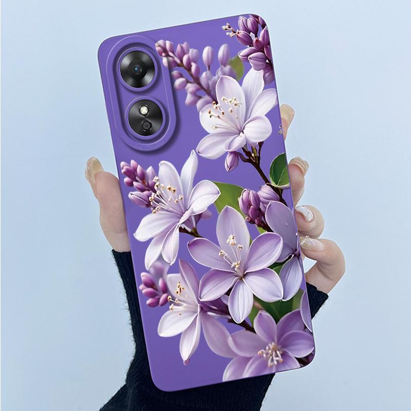 Для OPPO A17 A17K 2022 CPH2477 Чехол Задняя крышка Милый Панда Милые Девочки Мягкий Силикон ТПУ Чехол для Телефона Ударопрочный Защитный Корпус