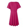 Women's Summer Dress Loose Beach Vacation Casual Deep V Neck Dress Elegant Skirt