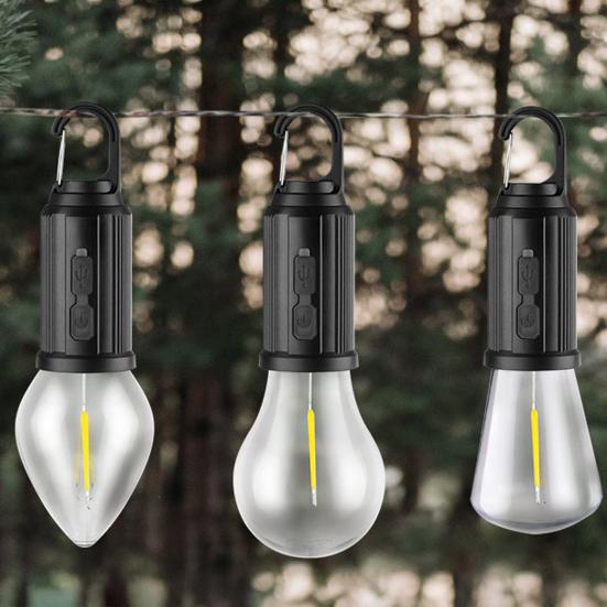 Палаточная лампа Портативный светодиодный фонарь для кемпинга Супер яркий без мерцания Водонепроницаемый Перезаряжаемый Аварийная лампочка Солнечный фонарь