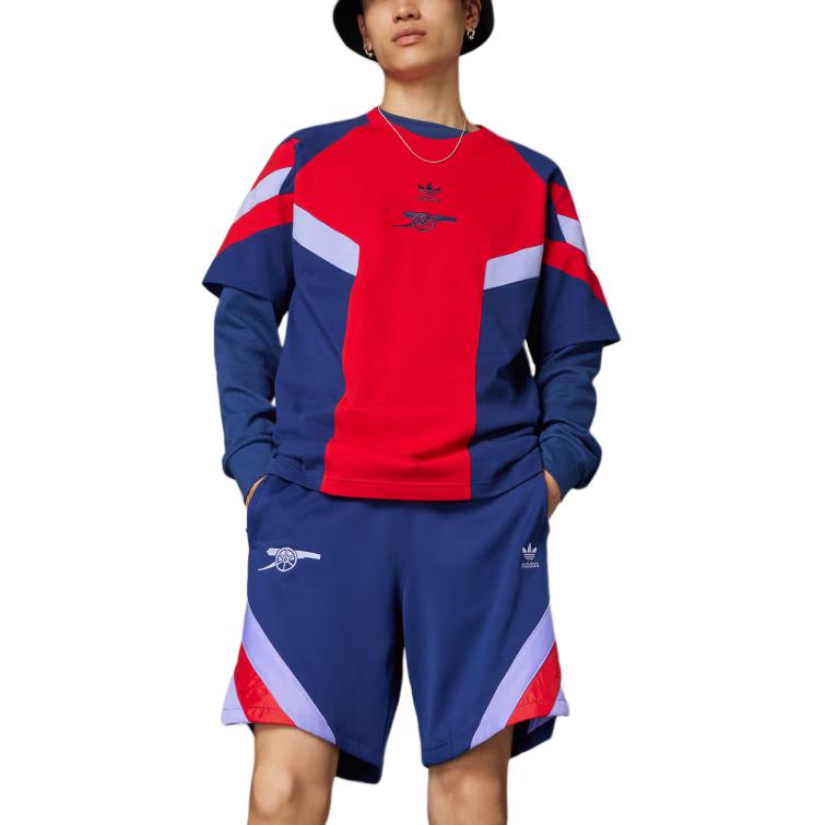 adidas Originals Осень/Зима 2024 Арсенал Футбольные брюки Мужские Синие JJ1682