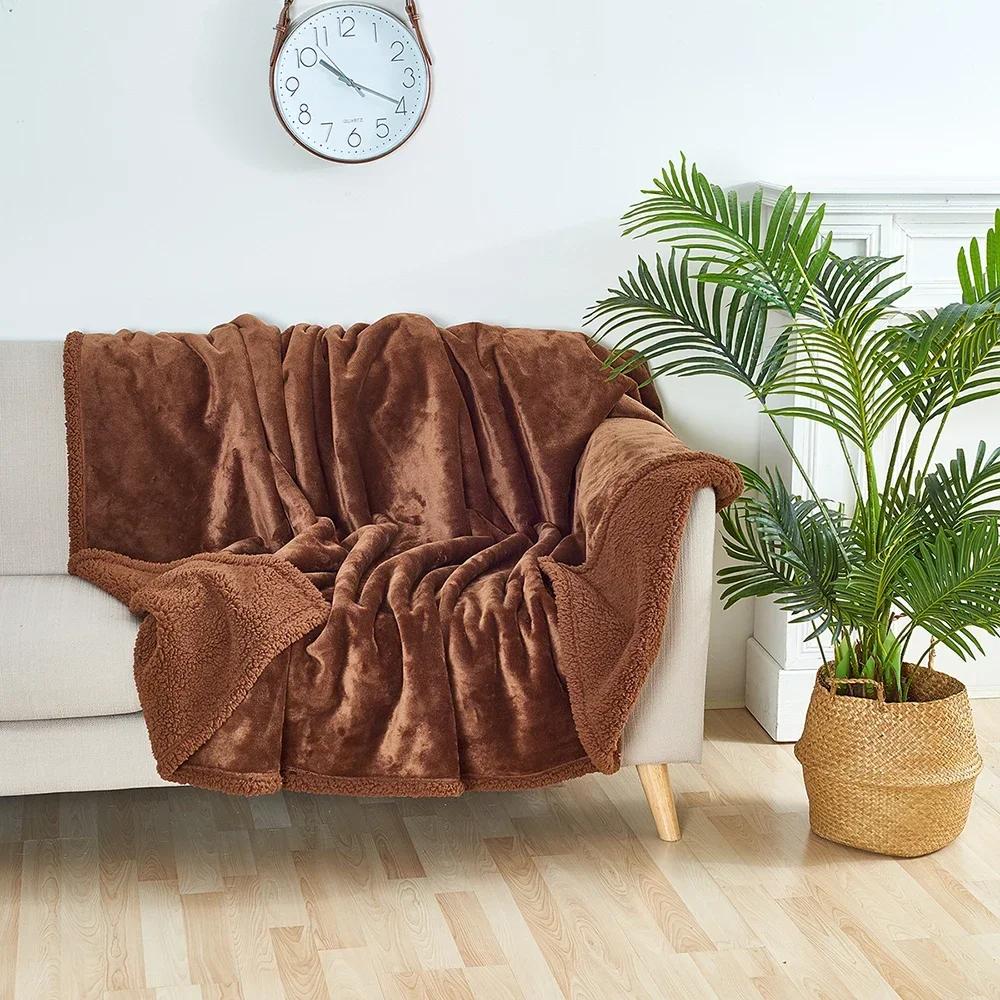 Luxury Shaggy Blanket Winter Warm Cosy Romantic Couple Waterproof Blanket Thickened Large Size Blanket Microfibre-Blanket Comfortable Air Quilt