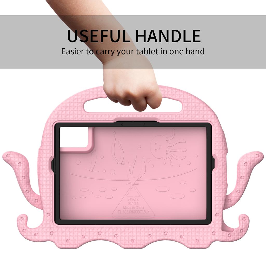 Kids Case for Pad 6 5 Pro 11 inch Redmi Pad 2 Pad SE 11" Protective Washable EVA Octopuses Cartoon Tablet Cover