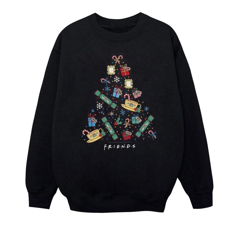 Friends Girls Christmas Tree Sweatshirt