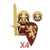 Военные Строительные Блоки Фигурки Солдат Подарки Игрушки Серия Кино Фантастика Средневековый Рыцарь Легион Оружие Щит Флаг MOC