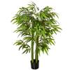 Artificial Plant Plastic Bamboo In Pot 780 Leaves Realistic Look Low Maintenance 140 Cm Green