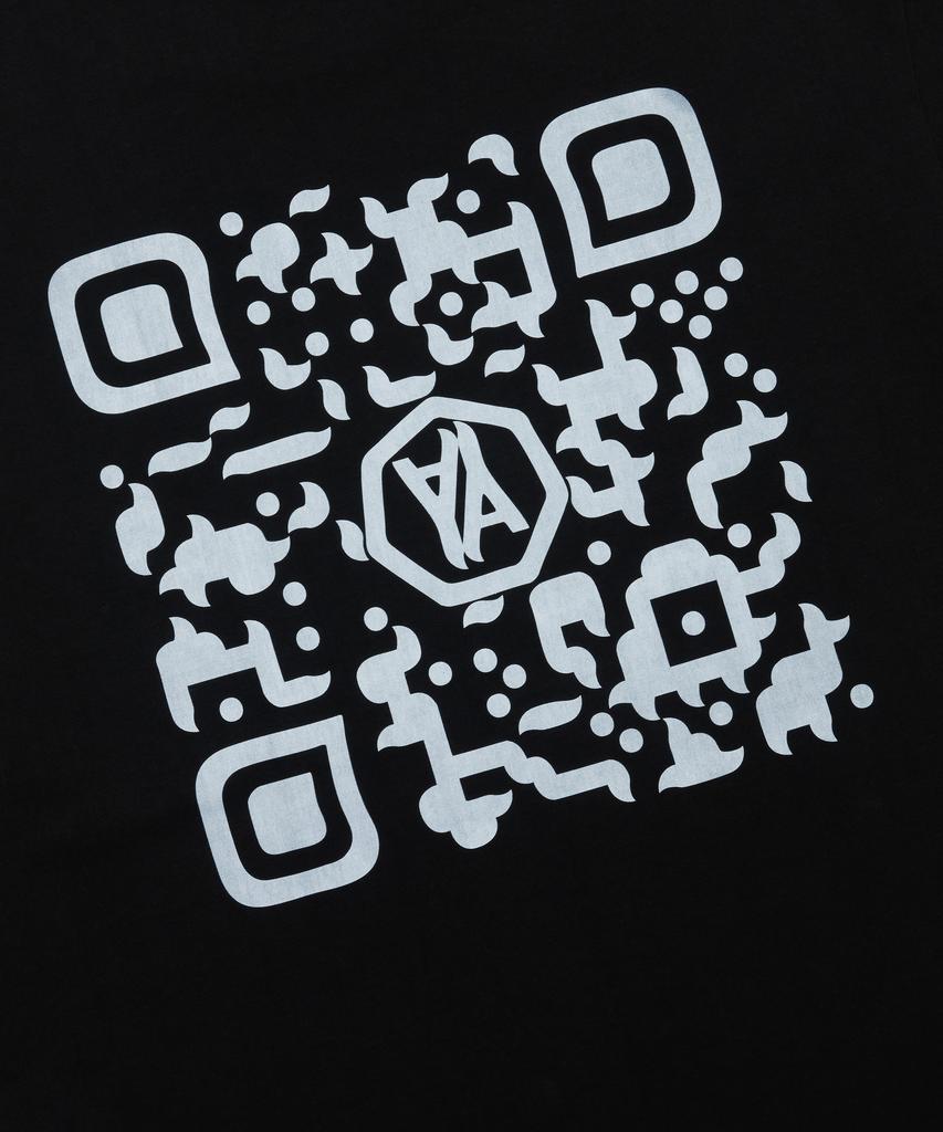 Футболка с QR-кодом Yunae (черный)