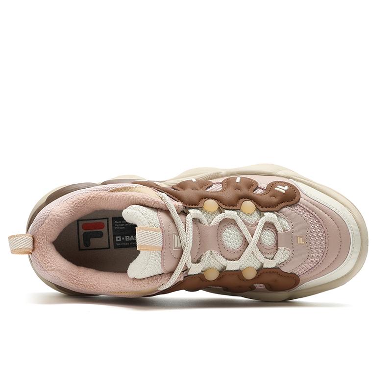 Fila Флисовые низкие повседневные кроссовки Женские кроссовки Редвуд-коричневый F12W441111FMM