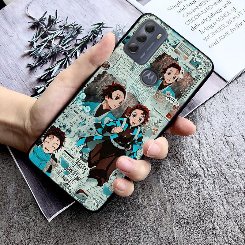 Чехол для телефона Kimetsu No Yaiba Demon Slayer для Moto Edge 20 20 Lite E7 Power E40 E20 One Action G10 G Play G22 G52 G60 E32 G8