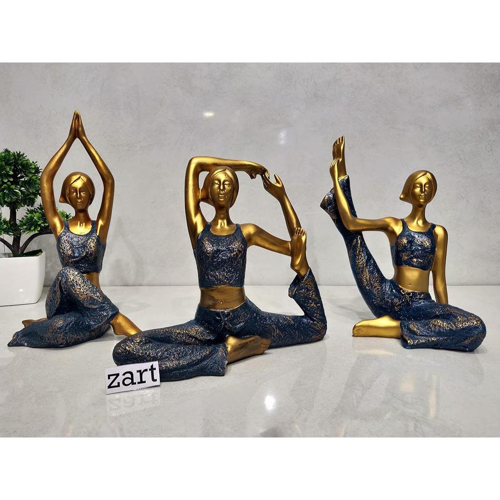 Resin Yoga Lady Home & Office Decor Fantasy Showpiece