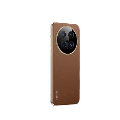 Подходит для чехла для телефона Huawei Mate70pro, Высококлассный деловой чехол из кожи с узором наппа, полностью закрывающий корпус, противоударный, мужской