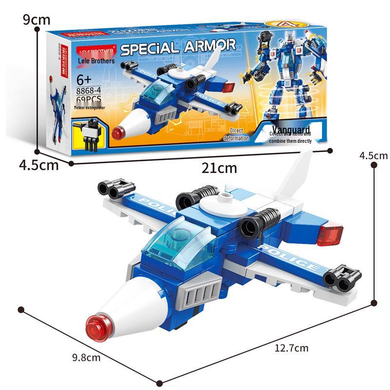 Совместимая Инженерная Модель Пожарного Робота-Машины - Образовательная Сборная Игрушка с Конструктором