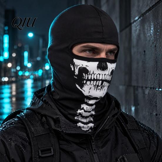 Full Coverage Mask Skull Neck Gaiter Balaclava, UV Protection Face Mask, Breathable Balaclava Ice Silk Guard for Outdoor Cycling Motorcycle