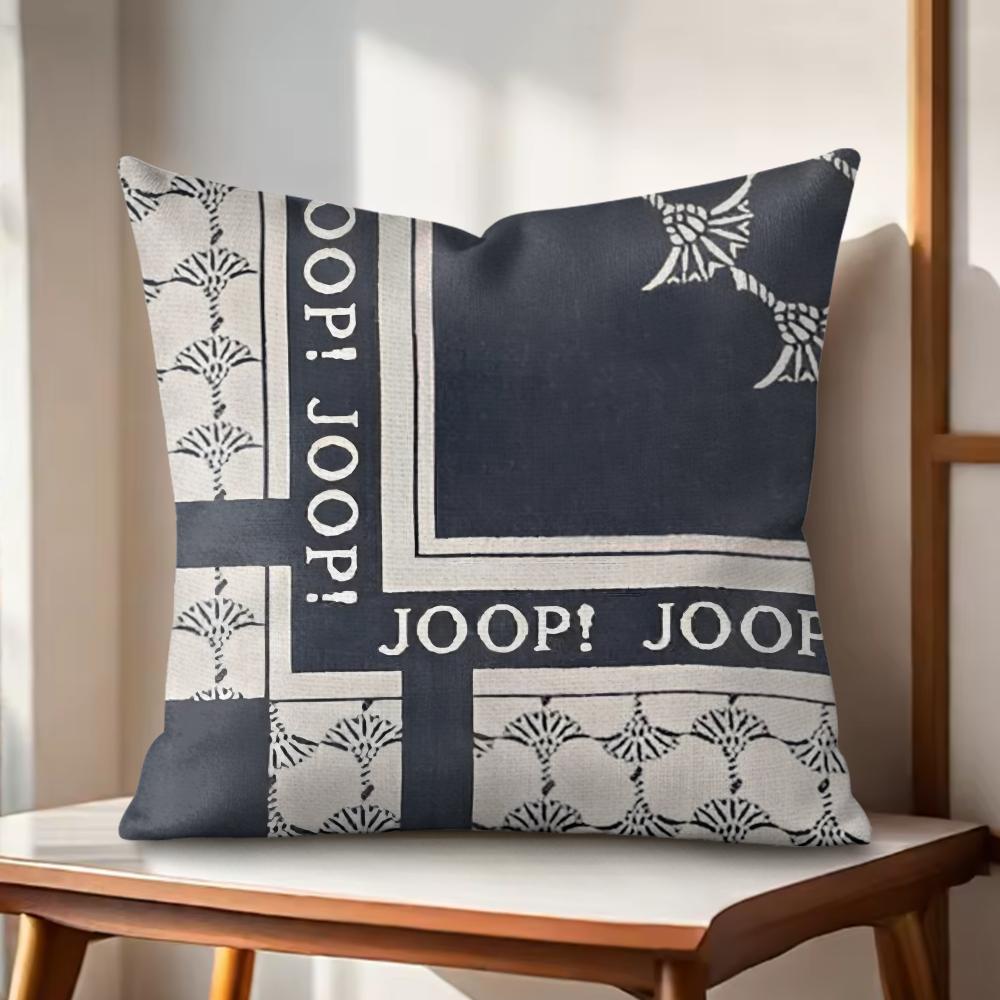 Fashion Luxuny JJoops Cool Cushion Cover Natural Linen Organic Fabric DoubleSided Printing Couch Pillow Covers Home Decor
