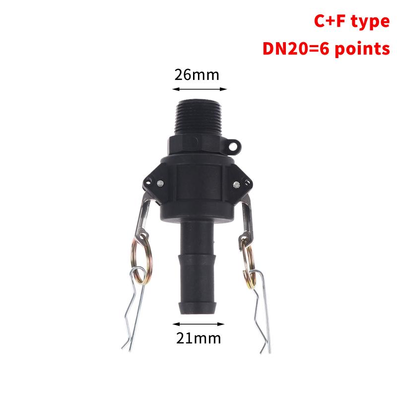 PP Quick Joint Type C+F Chemical Plastic Acid And Alkali Resistance Flexible Buckle Type Wire Hose Quick Connection Head C300