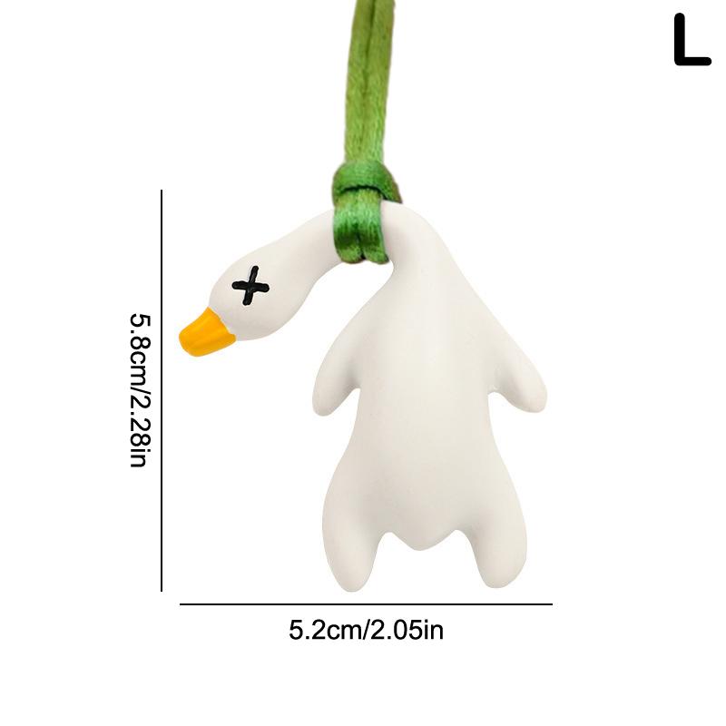 S/L Funny Color Changing Swing Goose Roasted Color Change Duck Car Ornament Auto Decoration Duck Rear View Mirror Accessories