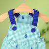 Платье для домашних животных Тип подтяжки Классический клетчатый модный принт Мягкая текстура На ощупь Платье Удобная одежда для щенков Платье принцессы Повседневная одежда
