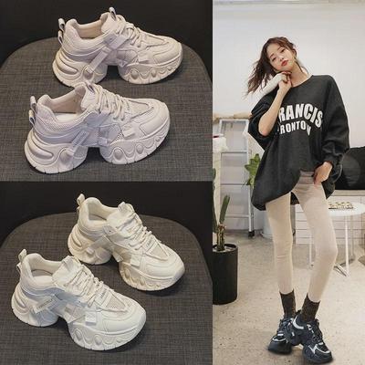 Женские танцевальные кроссовки Air Cushion Mesh на толстой подошве, весна 2024 г.