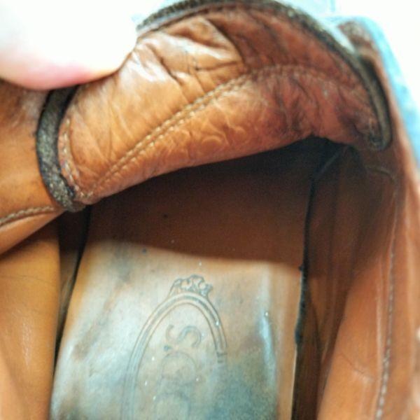 TODS Кожаные Короткие Ботинки Челси Италия Винтаж Размер 8.5 26.0-27.0 Коричневые Классические Ботинки(ИСПОЛЬЗОВАЛ)