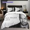 Paul Walker Tribute Set Threepiece Set 1 Duvet Cover 2 Pillowcase Without Core Bedding Set Duvet Cover And Pillowcase