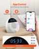 Sound Machine, 18 Soothing Sleep Sounds, 7-Color Night Light, 6-in-1 White Noise Sound Machine with Dual Alarms, APP, Auto-Off Timer and Memory