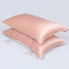 100% Mulberry Silk Pillowcase, 16 Momme – Ideal for Travel and Business, Simple Tie-On Design