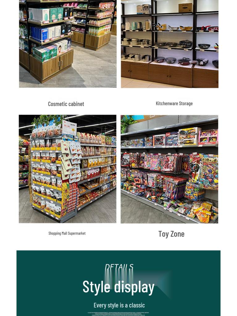 Стиль Анчен Серый Белый Утолщенная Стойка для Выкладки Полка Перегородка