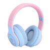 Bluetooth Headphone ANC Active Noise Cancelling 3.5mm Wired Gaming Headset with Noise Reduction Microphone Blue