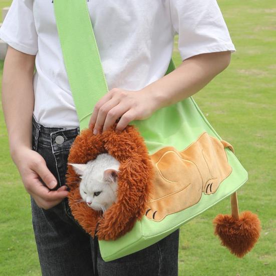 Сумка-переноска для кошек Pet Out, сумка-слинг в форме головы льва, сумка-переноска для маленьких кошек и собак