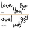 Деревянная настенная художественная вывеска Love You Bye настенная вывеска для домашнего декора прихожей