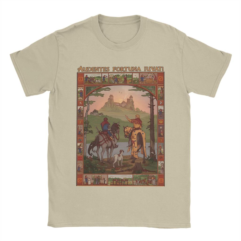 Kingdoms Come Deliverances Футболка Летняя 100% Хлопок Футболки Для Пары Харадзюку Повседневная Футболка С Короткими Рукавами Ретро Одежда