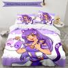3pcs Aphmau Bedding Set Duvet Cover Closure Includes 1 Duvet Cover & 2 Pillowcases, Soft and Comfortable for All Seasons.