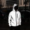 Men Spring Autumn Full Windbreaker Waterproof Jacket Hip Hop Loose Hooded Coats