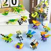 HUIQIBAO 12in1 Moc Insect Model Building Blocks Fly Bee City Construction Bricks Set Children Puzzle Assemble Toys for Kids