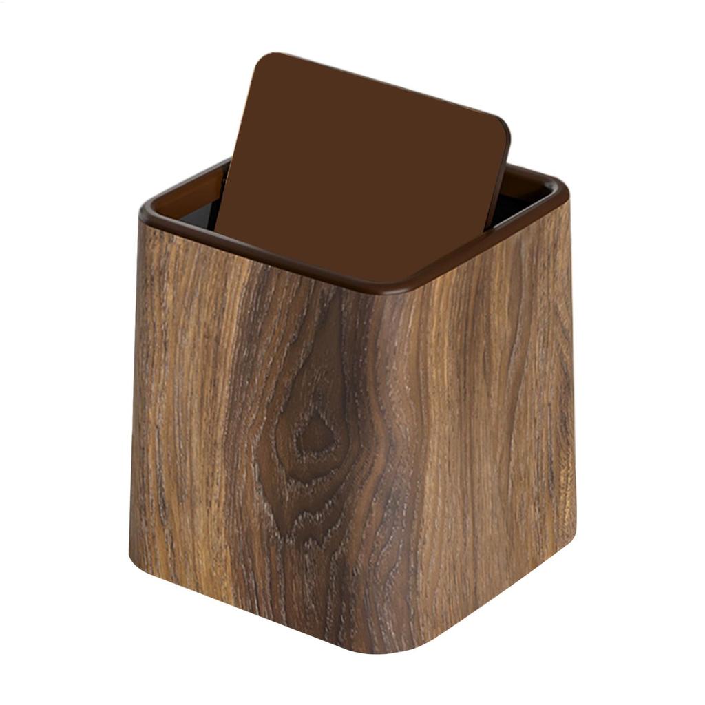 Mini Desktop Bin Small Desk Trash Can Little Trash Can Desktop Wastebasket Dustbin withLid Storage Container Desktop Accessories