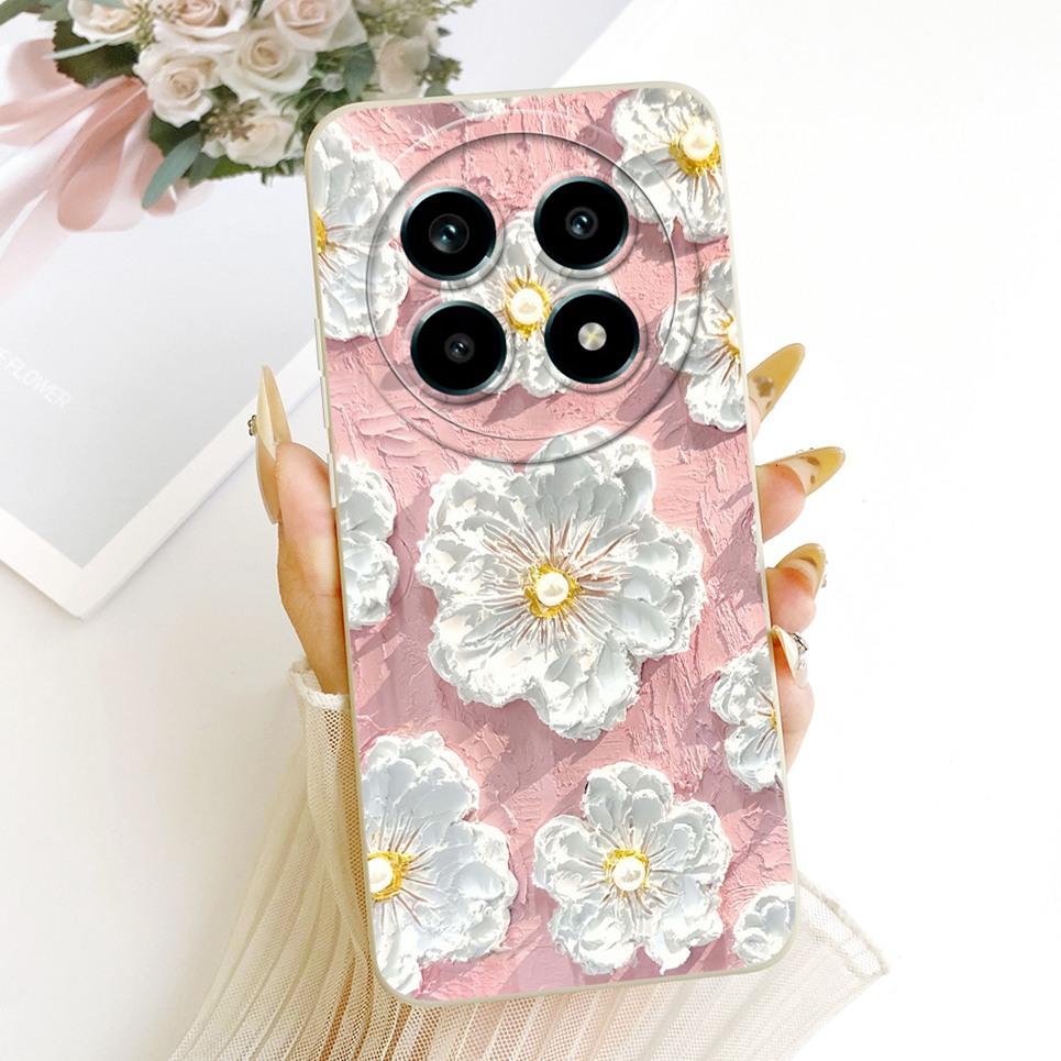Daisy Bow Pattern Butterfly Flower Cherry Back Cover For Realme 13 Pro Pro+  Phone Case Soft Silicone Casing On Realme P1 Speed