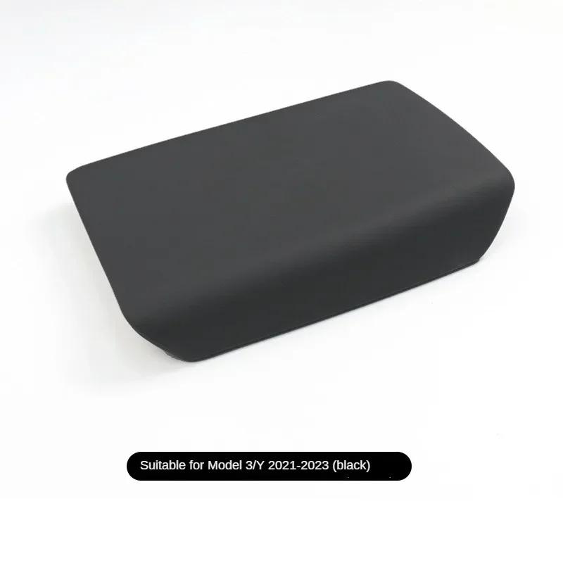 Для Tesla Model 3 Y 2024 Аксессуары Подлокотник Защитная крышка коробки Белый Мягкий TPE Центральная консоль Панель Накладка