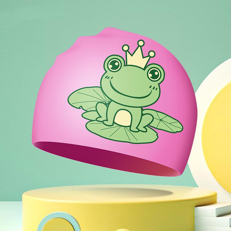 Детские шапочки для плавания Мультяшная шапочка для плавания для мальчиков и девочек Взрослые шапочки для плавания с принтом медведя для женщин Шапочка для плавания Аксессуары для плавания