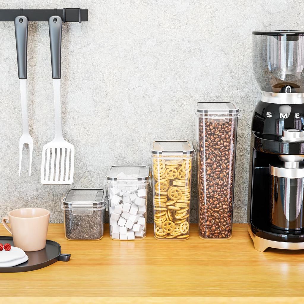 Прозрачная пищевая полипропиленовая банка для хранения для кухни - Герметичный контейнер для зерна