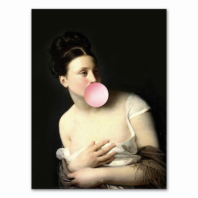 Всемирно известная картина, настенное искусство, фэнтези, холст, постеры и принты, фигурка, креативная настенная картина для украшения гостиной, без рамки