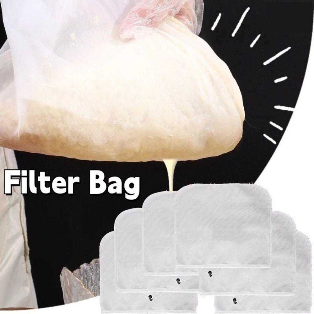 Easy Clean Soybean Milk Filter Bag Reusable Beer Straine Fruit Juice Filter  Kitchen Gadgets