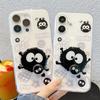 Cartoon Ins Cute Self Kawaii Phone Case For iPhone 16 15 14 13 Pro Max 13Pro 14Pro 15Pro 16Pro Mini Soft Back Cover With Stand Holder