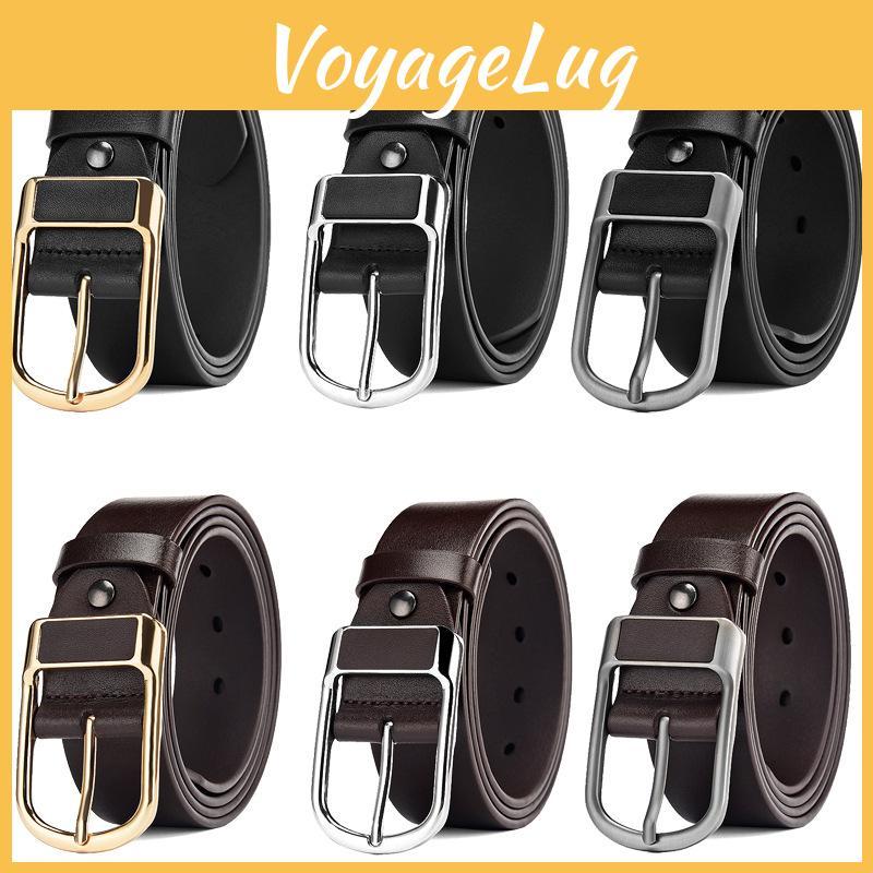 Leather Men Pu Belt With Alloy Pin Closure For Business And Activities Leisure