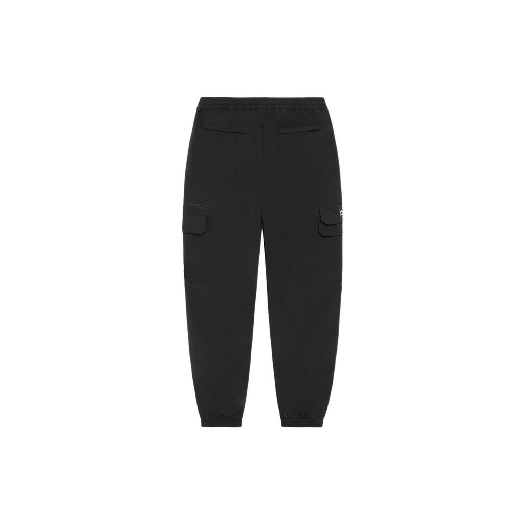 Li Ning Sports Lifestyle однотонные эластичные манжеты на талии трикотажные спортивные брюки мужские брюки черные AYKS283-1