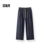 Мужские джинсы Semir с широкими штанинами, из чистого хлопка, на кулиске