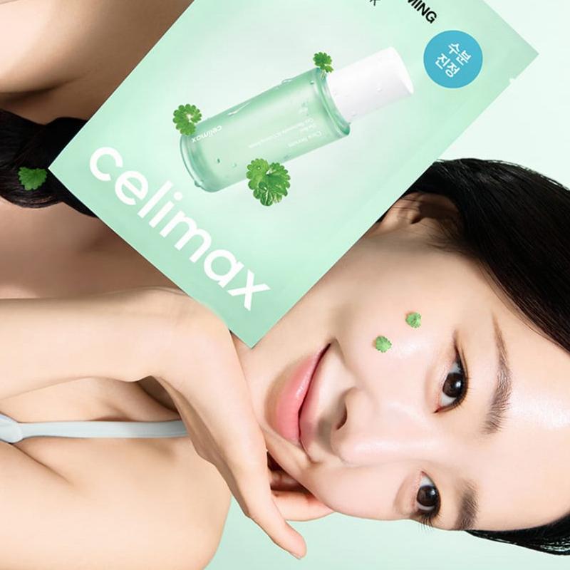 CELIMAX Успокаивающая сыворотка-маска с центеллой азиатской Real Cica 27 мл*10 шт.