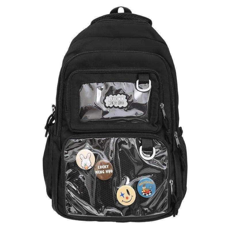 Schoolbag Junior high school college students High value backpack Tuition bag Shoulder bag Dopamine backpack Korean version of college style school