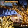 Outdoor Solar String Lights 50/100 LEDs Twinkle Lights with 8 Modes Waterproof Fairy Lights for Christmas Wedding Garden Decor